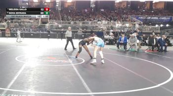 115 lbs 1st Place Match - Melissa Gallo, Florida Christian School vs Nova Estrada, North Bay Haven