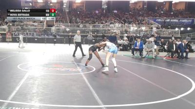 115 lbs 1st Place Match - Melissa Gallo, Florida Christian School vs Nova Estrada, North Bay Haven