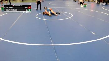 110-120 lbs Semifinal - Sylvana Adame, Las Animas vs Zoe Gabel, Pikes Peak Warriors Wrestling