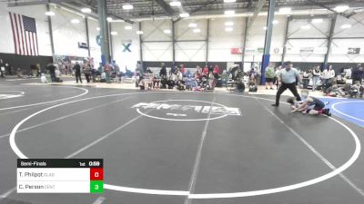 85 lbs Semifinal - Thomas Philpot, Gladiator WC vs Cain Person, Central Coast Most Wanted