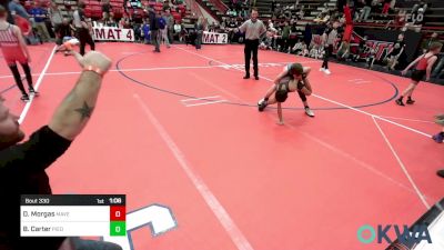 67 lbs Quarterfinal - Daniel Morgas, Maverick Elite Wrestling vs Beckett Carter, Piedmont