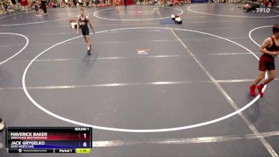 106 lbs Round 1 - Maverick Baker, Wrestling Brotherhood vs Jack Grygelko, APEX WRESTLING