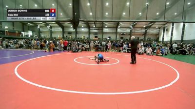110 lbs Cons. Quarters - Lorien Bowns, Nyssa vs Ava Bui, Jordan Jimenez Training Academy