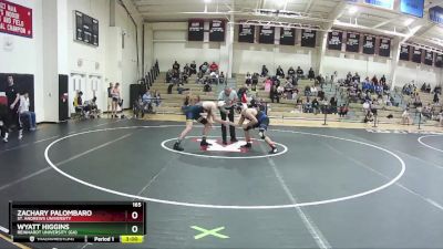 165 lbs Champ. Round 1 - Zachary Palombaro, St. Andrews University vs Wyatt Higgins, Reinhardt University (GA)