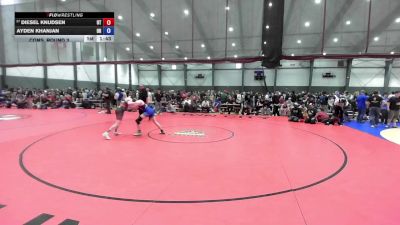 16U Boys FS - 132 lbs Cons. Round 3 - Diesel Knudsen, UT vs Ayden Khanjan, OR