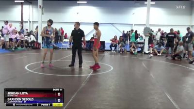 114 lbs Round 3 (8 Team) - Jordan Loya, Idaho vs Brayden Sebold, Colorado Red