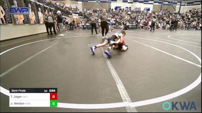 60 lbs Semifinal - Toby Jager, Carl Albert vs Jaxson Weldon, Noble Takedown Club