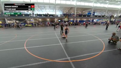 113 lbs Cons. Round 3 - Tyler Sage, Unattached vs Damian Kemble, Unattached