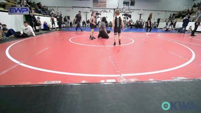 55 lbs 3rd Place - Barrett Hembree, Wyandotte Youth Wrestling vs Zane Henley, Tahlequah Wrestling Club