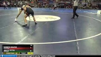 182 lbs Quarterfinal - Brock Fettig, Bismarck vs Korbyn Draper, Williston