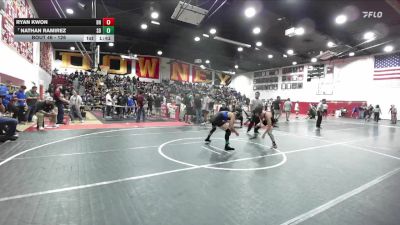 126 lbs Champ. Round 1 - Nathan Ramirez, San Dimas vs Ryan Kwon, Beverly Hills
