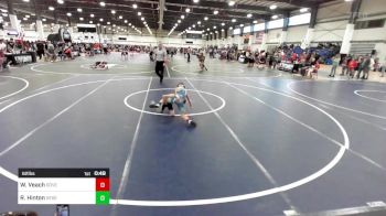 62 lbs Quarterfinal - Welker Veach, Dove Creek Bulldogs vs Ryder Hinton, Desert Dogs WC