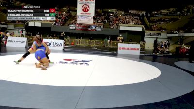 Junior Girls - 135 lbs Quarters - Jazzalynn Ramirez, Nomad Wrestling vs Karianna Delgado, Inderkum High School Wrestling