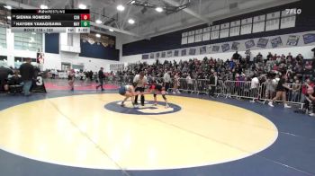 100 lbs Quarterfinal - Sienna Romero, Corona vs Hayden Yanagisawa, Mayfair