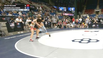 126 lbs Cons. Rd Of 64 - Kellen Williams, Kansas vs Brandon Avila Ramos, Nevada