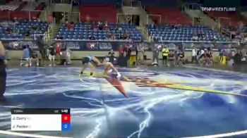100 lbs Consi Of 16 #2 - Joseph Curry, Ohio vs Jaxton Packer, Idaho
