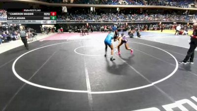 5A 165 lbs Quarterfinal - Cameron Massie, Comal Pieper vs Layla Asana, Frisco