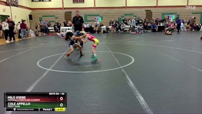 52 lbs Round 2 - Milo Ksebe, McDonald Wrestling Academy vs Cole Appello, FROST GANG