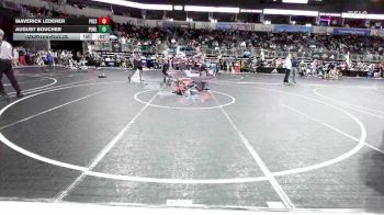 58 lbs Quarterfinal - Maverick Lederer, Prescott Valley BigHorns vs August Boucher, Purler