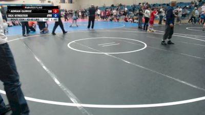 43-45 lbs Champ. Round 1 - Adrian Quiroz, 208 Spartan WC vs Rex Streeter, Apex Wrestling