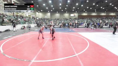 78 lbs 2nd Place - Grant Watkins, Elk Grove Wr Ac vs Easton Emigh, Corning Sharks
