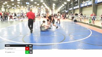 220 lbs Rr Rnd 1 - Brandon Johnson, Indiana Outlaws Black vs Payton Lyons, CKWA