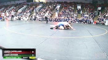 157 lbs Finals (8 Team) - Caden Krueger, Detroit Catholic Central vs Joseph Cappellano, Hartland