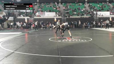 6A 132 lbs Quarterfinal - Zeke Smith, Mortimer Jordan HS vs Henry Ovalle, Fort Payne