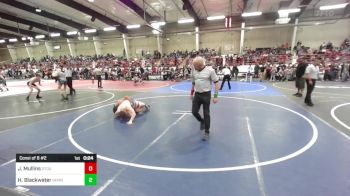 190 lbs Consi Of 8 #2 - Jerry Jr Mullins, Stout Wrestling Academy vs Harvey Blackwater, Dennehotso Hawks Athletic