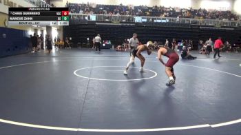 157 lbs Champ. Round 1 - Chris Guerrero, Victor Valley College vs Marcus Zahn, Delta College