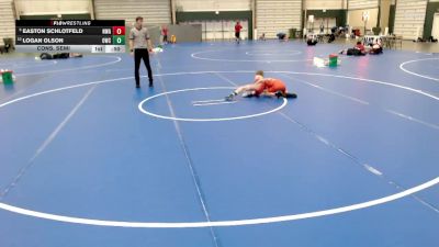 67 lbs Cons. Semi - Easton Schlotfeld, Nebraska Wrestling Academy vs Logan Olson, Oberlin Wrestling Club