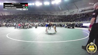 B5A-175 lbs Quarterfinal - Emiliano Zapata, Santa Fe South vs Bryson Hall, Guthrie