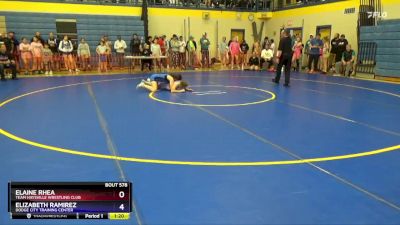 115 lbs Round 1 - Mackynzy Lakin, Fredonia FRECO Wrestling vs Abbie Slothower, Central Kansas Young Lions Wrestling Club