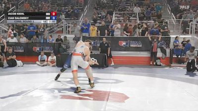 144 lbs Cons. Round 2 - Jacob Kiehl, Ohio vs Cian Salonsky, Beast Mode Wrestling