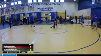55 lbs 3rd Place Match - Parker Lopez, Canes Wrestling Club vs Porter Hopkins, Crystal River Wrestling Club
