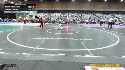 49 lbs Consi Of 8 #1 - Scott Rowlands, Northern Delaware Wrestling Academy vs Dorian Lustre, Coalinga Roughnecks