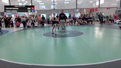 105/110 Round 2 - Tayler Brown, East Idaho Elite Wrestling Club vs Kiera Hersel, All In Wrestling Academy