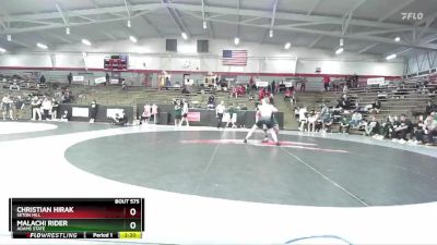 165 lbs Cons. Round 4 - Malachi Rider, Adams State vs Christian Hirak, Seton Hill