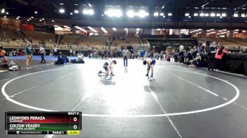 102 lbs Quarterfinal - Leonydes Peraza, Gladiator vs Colton Veazey, Bell Creek Academy