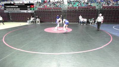 126 lbs Quarterfinal - Liam Engblom, May River vs Jackson Mclees, Travelers Rest