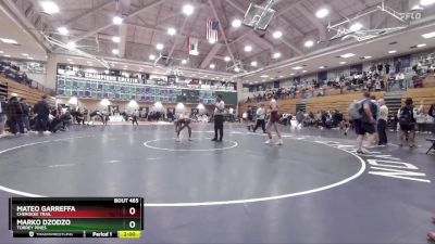 190 lbs Champ. Round 3 - Mateo Garreffa, Cherokee Trail vs Marko Dzodzo, Torrey Pines