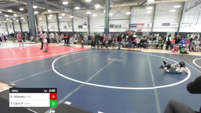 46 lbs Quarterfinal - Knox Massey, Crater Mat Club vs Thomas Caro V, Team Aggression