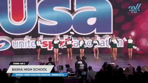 Basha High School - Varsity Song/Pom Advanced -- Medium (8-11) [2023 Varsity Song/Pom Advanced -- Medium (8-11) Day 2] 2023 USA Spirit & Junior Nationals/Collegiate Championships