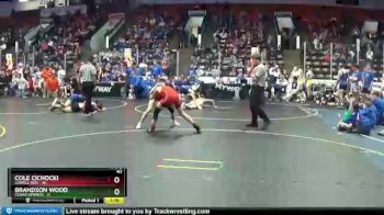 92 lbs Round 3 (4 Team) - Brandson Wood, Cedar Springs vs Cole Cichocki, Lowell Red