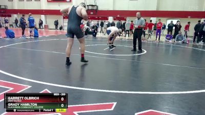 285 lbs Cons. Round 2 - Grady Hamilton, Clackamas Community College vs Garrett Olbrich, Unattached