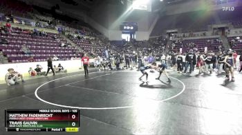 105 lbs Champ. Round 1 - Matthew Fadenrecht, Pueblo West Storm Wrestling vs Travis Gauvin, Bear Cave Wrestling Club