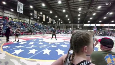 90-95 lbs Round 2 - Emily Lathrup, Touch Of Gold Wrestling Club vs Kinley Leintz, Team Champs
