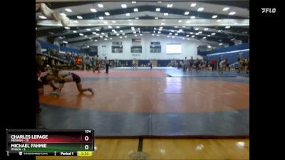 174 lbs Finals (2 Team) - Michael Fahmie, Ithaca vs Charles Lepage, Messiah