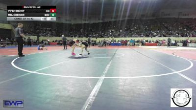 110 lbs Consi Of 16 #2 - Piper Berry, Elgin Wrestling vs Mia Greiner, Mustang Middle School