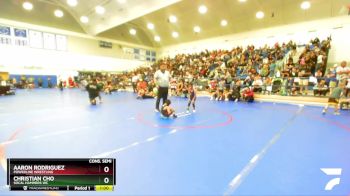 45 lbs Cons. Semi - Aaron Rodriguez, Powerline Wrestling vs Christian Cho, SoCal Hammers WC